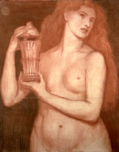 Study of a Female Nude by Dante Gabriel Charles Rossetti